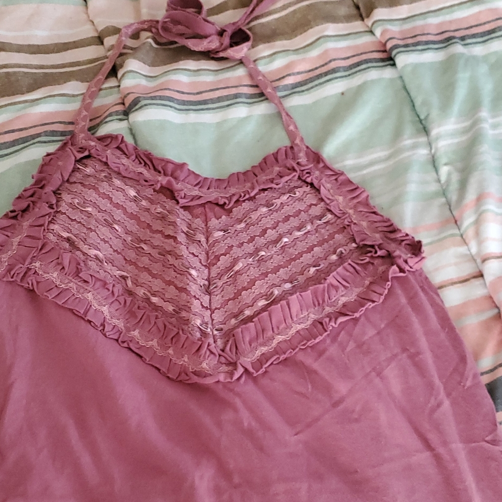 Licorice mauve Cute halter top